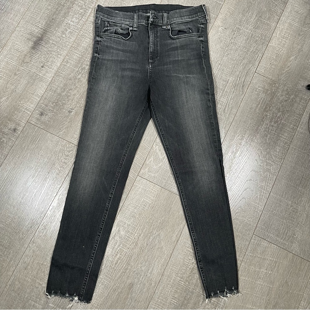 Rag & Bone HIGH-RISE ANKLE SKINNY Jeans  Size 29 ➡️Missing Button